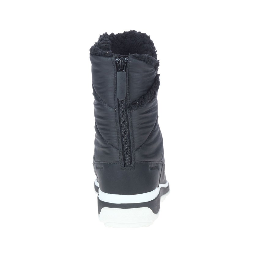 Bottes Merrell Snowcreek Sport Mid Zip Polar Waterproof Noir Femme | Y.D.EHWV